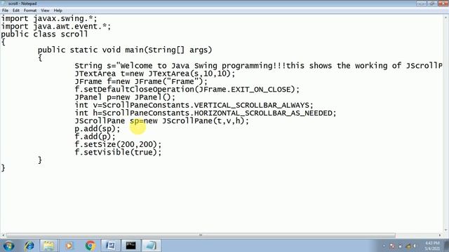 JAVA JSCROLLPANE EXAMPLE & THEORY смотреть онлайн