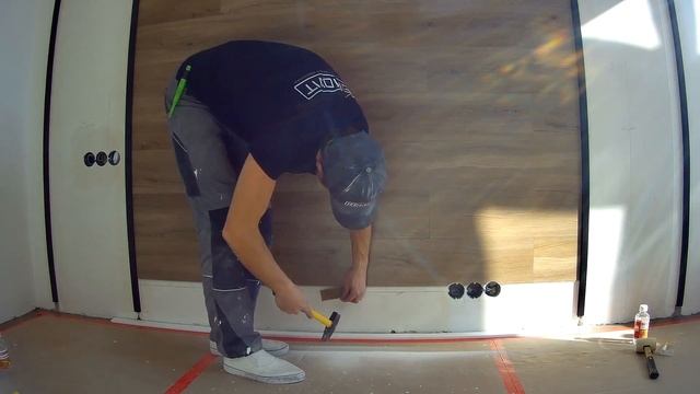 Как Горизонтально Укладывать SPC плиту На Стены смотреть онлайн