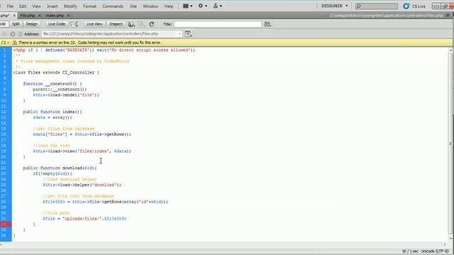 Download File from Database in CodeIgniter смотреть онлайн