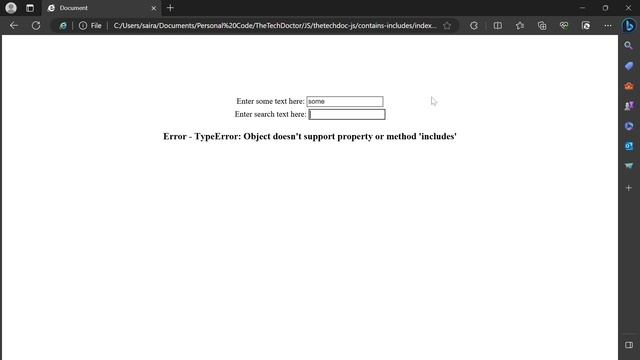 string.includes on Internet Explorer - Quickest Possible Solution смотреть онлайн