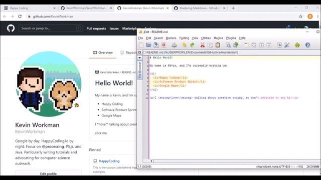 GitHub Profile README Tutorial - Happy Coding смотреть онлайн
