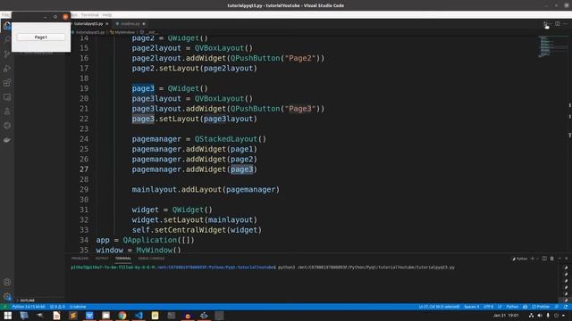 Python PyQt5 #11 | QStackeLayout | Tutorial Bikin Multi Halaman Dengan PyQt5 | Belajar Python Dasar смотреть онлайн