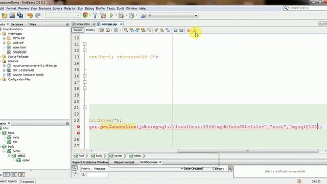 DropDown List in jsp(java) from Database смотреть онлайн