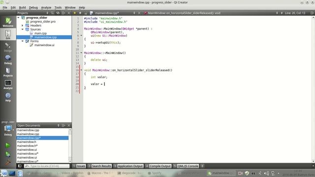 02.Qt slider + progress Bar смотреть онлайн