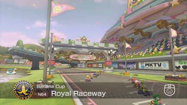 Mario Kart 8 - Gameplay Part 6 - 50cc Banana Cup (Nintendo Wii U Walkthrough) смотреть онлайн