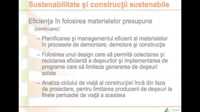 RoGBC Training: Sustainable Construction Materials, Part 1 of 7 смотреть онлайн