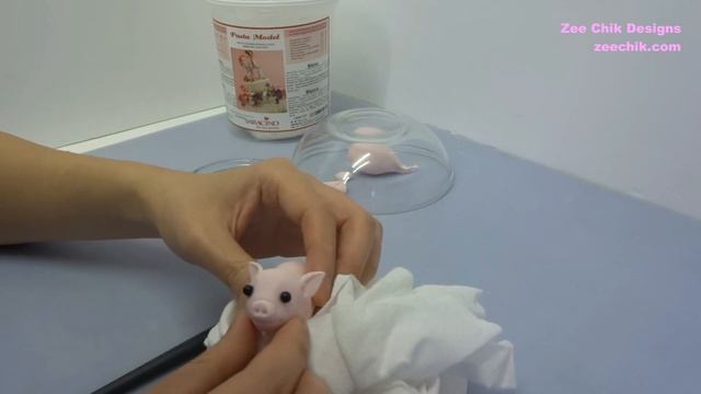 How to make a little pig / fondant / polymer clay смотреть онлайн