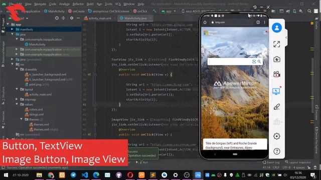 [FREE SOURCE CODE] Open URL onclick - Android Studio смотреть онлайн