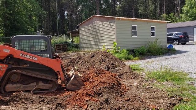 Подготовка места под бетонный пол / Гараж # 3