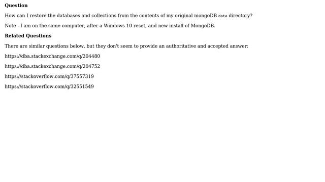 Databases: How to restore from .wt files? смотреть онлайн