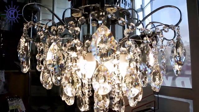 Хрустальная люстра с LED подсветкой 81656/4+4 CR.