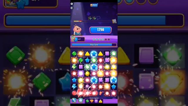 SE Foxy oxy Solo Challenge Score Rally 6 move Color+Crystals Rainbow 3750 Score Match Masters. смотреть онлайн