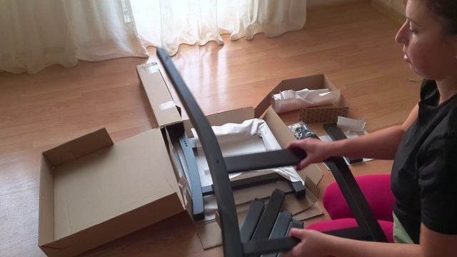 Распаковка - Стул Ikea Каустби 403.708.34 смотреть онлайн
