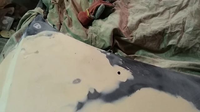 Митсубиши шариот.99г.ремонт капота малярка у BRUNO смотреть онлайн