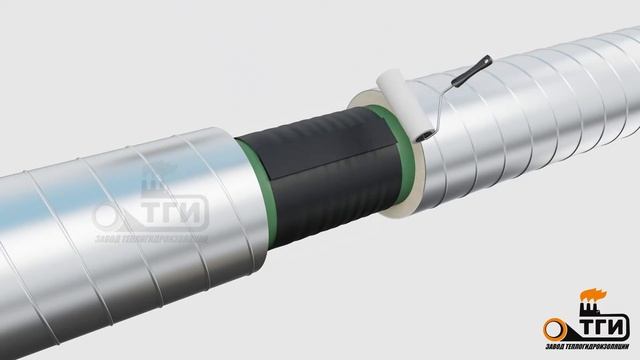 Комплект теплоизоляции сварного стыка труб КТС-3 в оцинкованной оболочке с применением скорлупы ППУ смотреть онлайн