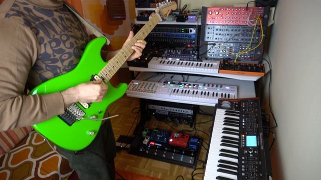 80s Synthesizer Music With Guitar Feat. Behringer TD-3, Pro-1, Crave, Model D, Neutron, Deepmind 12