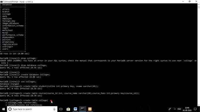 Create Foreign key in MYSQL смотреть онлайн