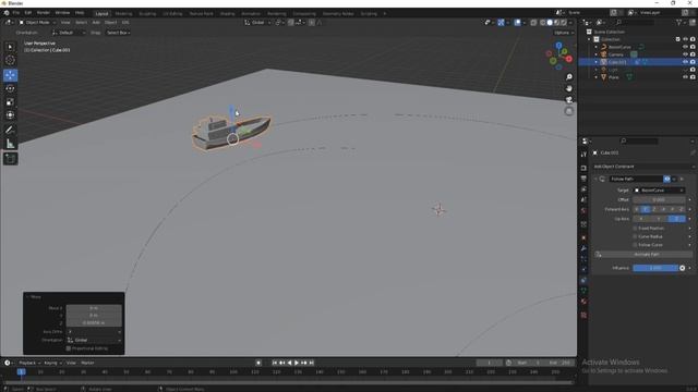Boat Wave On Water | Dynamic Paint Waves Simulation | Tutorial