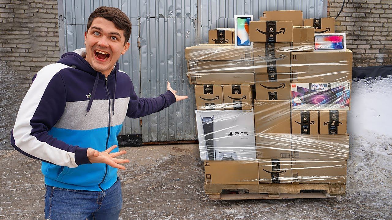 Купили гигантский палет потерянных посылок с AliExpres, а там... смотреть онлайн