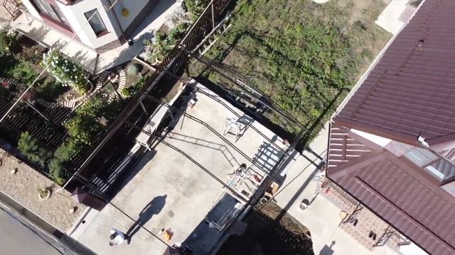 Красивый навес из металлочерепицы в Анапе (Гостагаевская) смотреть онлайн