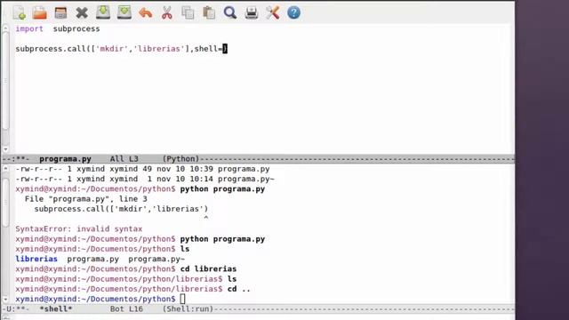 21 Usar comandos del sistema con callmodulo subprocess Curso Python Tv4oSAm7IX4 смотреть онлайн