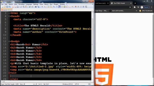HTML Master course Part-1 | Web development | hypertext markup language | HarshClasses | SmartBrai смотреть онлайн