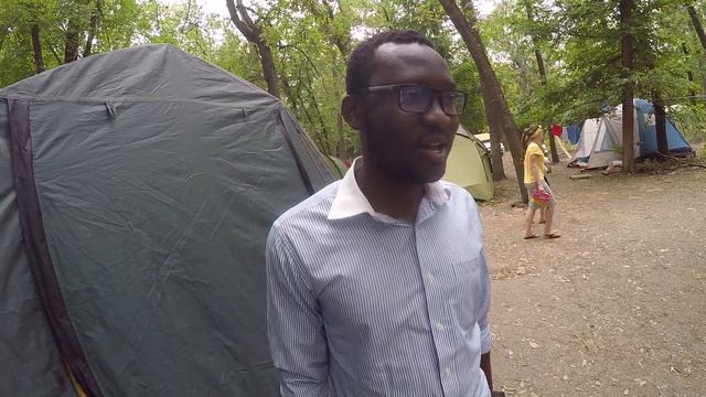 Христианский лагерь 2019, Француз даёт интервью, г. Ростов-на-Дону. смотреть онлайн