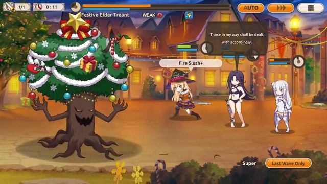 Festive Elder Treant (EXTREME) AUTO – Christmas Event Boss [KonoSuba: Fantastic Days] смотреть онлайн