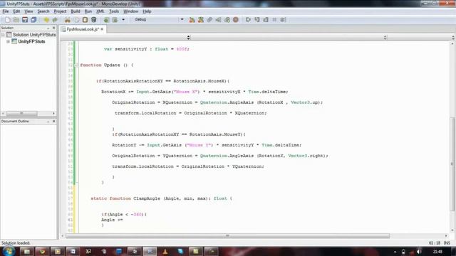 003- HyperShadeTutorials - Unity 3D FPS -Mouselook Script (Java Script) Part 3 of 5 смотреть онлайн