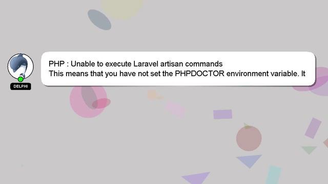 PHP : Unable to execute Laravel artisan commands смотреть онлайн