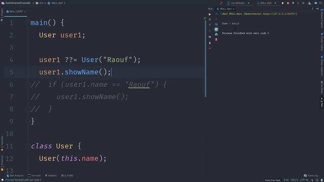 Null Aware operators in dart - بالعربية смотреть онлайн