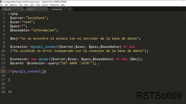 Login con php bootstrap y MySQL - RSTSoft09 смотреть онлайн