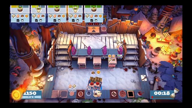 【Overcooked ②】 Steam | 一個人手忙腳亂下先 | 節日關卡 Part 1～熱身 смотреть онлайн