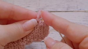 закрытие петель полой резинки 1*1 с помощью иглы