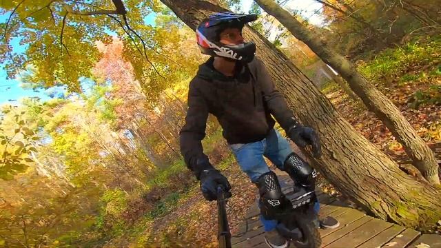 Riding Durham Regional Forest On Begode T4 (EUC) Crazy Off Road Wheel!! смотреть онлайн