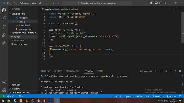 *como crear un servidor web con node.js y sacar nuestra app fuera de red local a internet 2024 смотреть онлайн