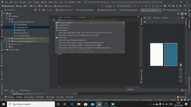 tab layout using android studio смотреть онлайн