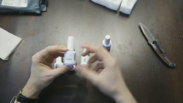 Посылка – Набор Гель-лаков из Китая (Основа, финишный слой и 3 цвета на выбор)