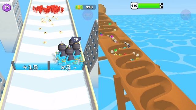 ✅ Satisfying Mobile Games - Juice Run vs Count Masters - Gameplay Walkthrough смотреть онлайн