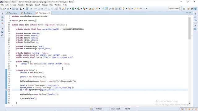 Java Game Programming #8 - Loading in our SpriteSheet! смотреть онлайн