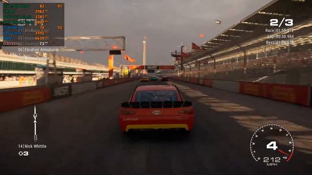 GRID 2019 High GTX 1060 3GB + I5 6500 смотреть онлайн