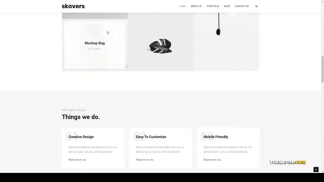 Skovers - Minimal Portfolio WordPress Theme professional modern Karin смотреть онлайн