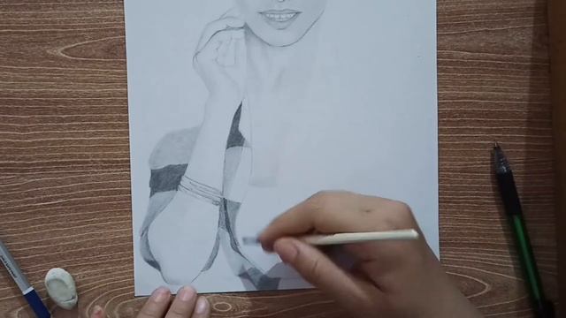 Nora Fatehi Sketch Tutorial Step by Step | How to Shade Clothes? | Part 5 | Anku Kanaw | AK47 смотреть онлайн