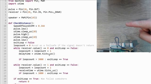 Connecting a Ultrasonic Sensor to the @raspberrypi Pico смотреть онлайн