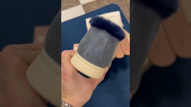 Полуботинки женские Loro Piana с мехом овчины смотреть онлайн