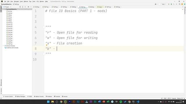 FILE IO BASICS PART 1 MODS IN HINDI | PYTHON PROGRAMMING IN HINDI 2023 смотреть онлайн