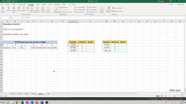How To Use ROUNDDOWN Function In Excel | एक्सेल में ROUND DOWN Formula смотреть онлайн