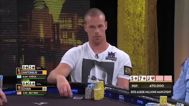 Best Poker Hands Of Patrik Antonius On Final Table Poker Tournament