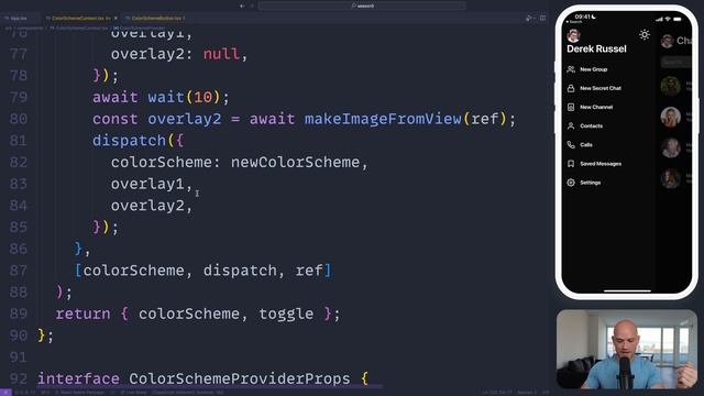 Telegram Dark Mode - “Can it be done in React Native?” смотреть онлайн