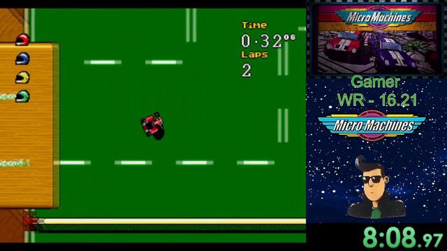 Micro Machines -Turbo Tournament '96 (SMD).Режим игры - Pro League (PAL) - 16:14.Играет Gamer... смотреть онлайн